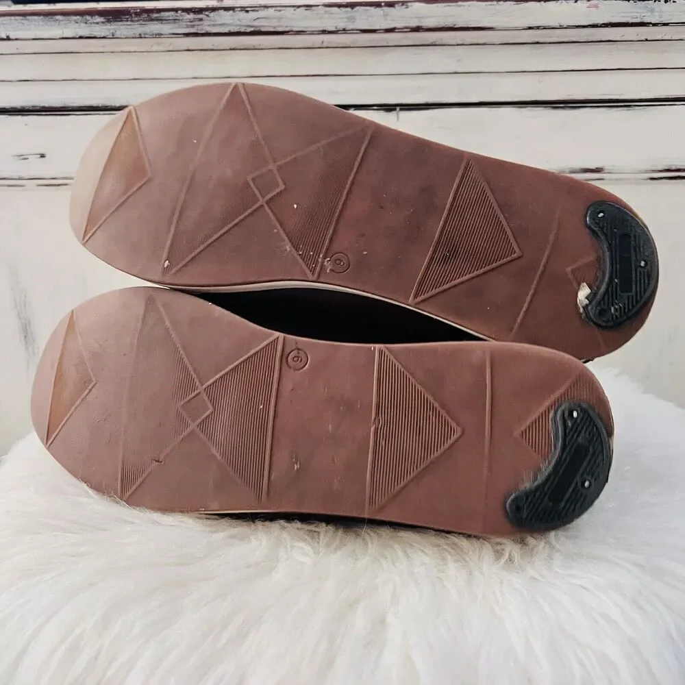 Restoration Santos Dark Brown Leather Buckled Driving Shoes Loafers ~ Mens 9